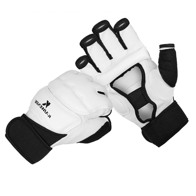 KAIWENDE Kickboxing Gloves(XS,S,M,L,XL,XXL)-Also Fit for Training Men,Women,Kids of MMA,Muay Thai, Martial Arts Taekwondo Sparring Boxing Gloves (White, XL) - Image 1
